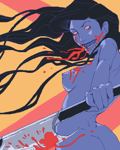 oekaki - ������ - bloody boobies - Demon